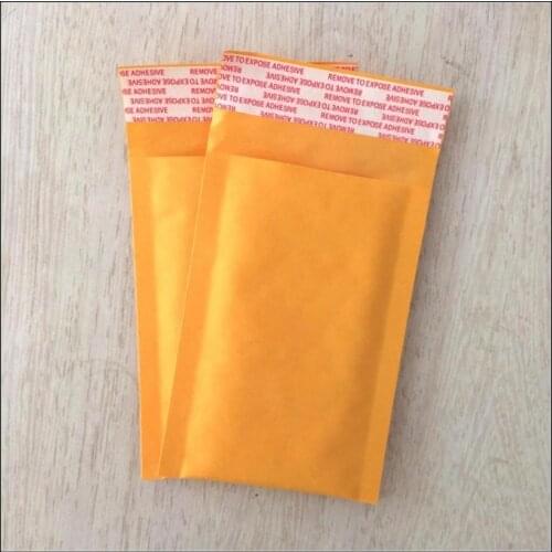 100pcs/lot 90MMx130MM 3.5"x5" Kraft Mailer Bubble Padded Envelopes Bags Kraft Bubble Mail Mailing Express Bag Customized Logo