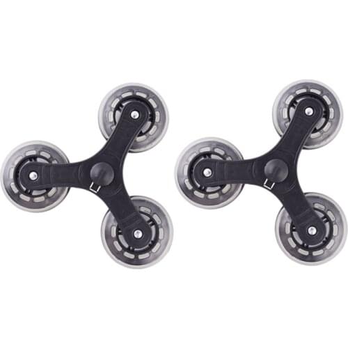 2Pcs/Set Black Shopping Cart Trolley Caster Luggage Suitcase Roller Replacement Wheel Pulley Sliding Roller Wheel Accessories