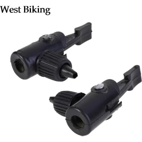 2pcs Bicycle Inflator Valve Air Pump Schrader Adapeter Nozzle Tackle Accessories