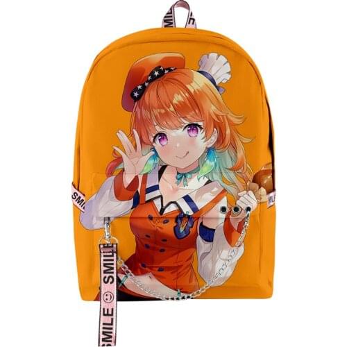 2021 Hololive Takanashi Kiara Men Women Backpack Fabric Oxford High Capacity Hip hop Girls Child School bag Travel Backpack