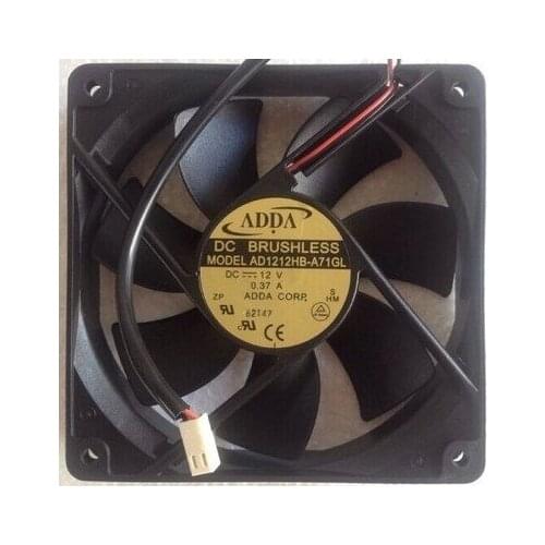 ADDA AD1212MB-A71GL DC 12V 0.33A 120*120*25mm 12cm chassis mute power cooling fan