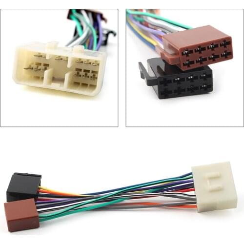 Auto WIRING HARNESS stereo radio plug lead wire loom connector adaptor For Toyota Corolla Camry RAV4 Hilux Yaris Land Cruiser