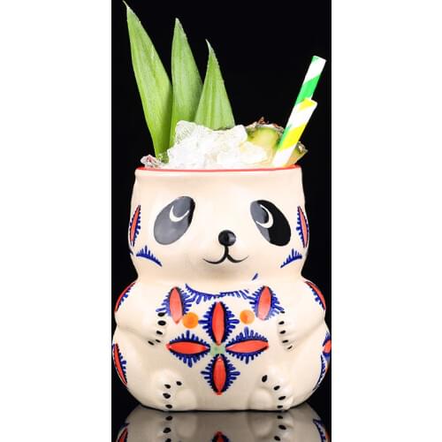 Bar Spirit TIKI Cup Hawaiian Cocktail mug Cute Bear Cup mugs coffee cups tumbler cups in bulk tumbler with straw cups