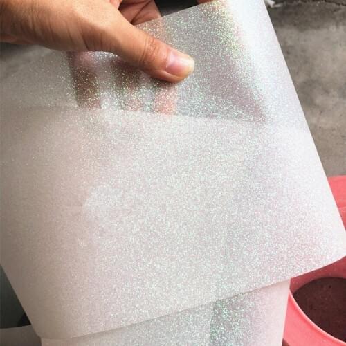 White Glitter Sequins Sheet Raw Material Loose PET Paillettes For Crafts Wedding Backdrop Curtain Accessory