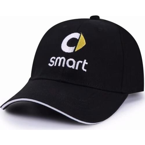 Men Fashion Cotton Car Logo Baseball Cap Hat For Smart Fortwo Forfour 453 451 450 Crossblade City Cabrio City-Coupe Roadster