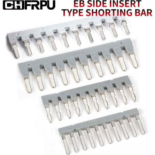 Side Plug Connector Din Rail Terminal block short circuit connection strip EB shorting strip