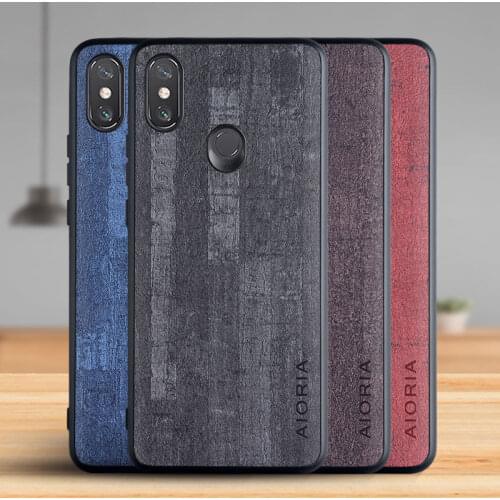 Case for Xiaomi Mi Max 3 Funda Luxury Vintage Bark pattern Leather Phone Cover for xiaomi mi max 3 case Coque