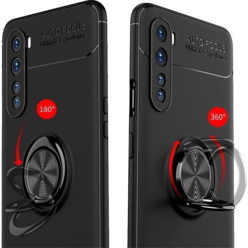 Luxury Silicone case For one plus nord case oneplus nord Cover For OnePlus 8 Pro Onee Plus 8 7T Pro 1 + 7 6 T Finger Ring Holder