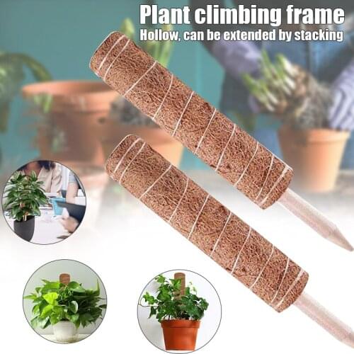 30/45CM Coconut Totem Pole Extendable Moss Stick Coir Totem Pole for Stand Plant Extension Climbing Indoor Plant