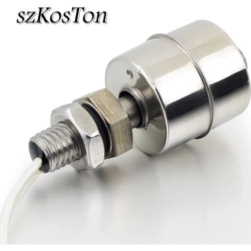 5PCS Stainless Steel Liquid Water Level Sensor Controller 45mm Line Automatic Float Sensor Switch Water Pump Controller Tank