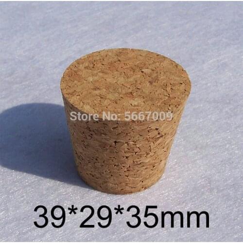 39*29*35mm Lab Wooden Corks Test Tube Stoppers Glass Bottle Tea Jar seal Plugs for School Experiment or Household