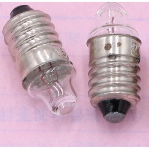 100PCS 2.2V 0.25A 0.55W E10 Miniature flashlight bulb E10