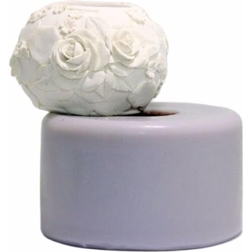 LXYY silicone mold chocolate candles Handmade soap salt carving DIY baking mold rose ball