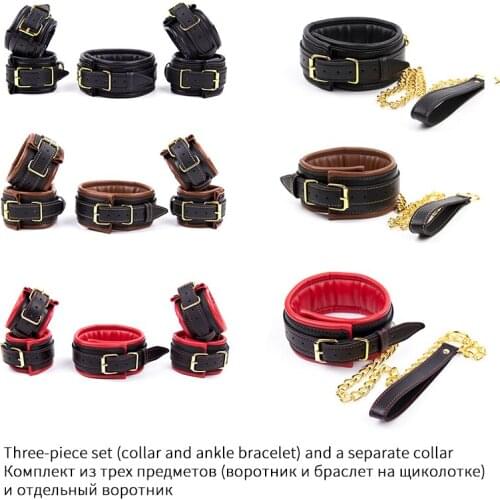 Games Fixing Footcuf Handcuffs Adjustable Handcuffs Collar Sex Toys Couples Erotic Tools Accessories BDSM Bondage adult Products