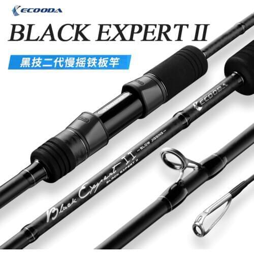 New ECOODA BLACK EXPERT II Slow Jigging Rod 1.83m 1.9m Spinning Casting Rod 1pcs 2pcs Ocean Boat Rod Fishing Rods