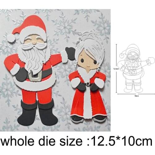 Christmas Santa Claus Metal Cutting Dies For DIY Scrapbooking die Paper Card Decoration Embossing Die Cut Stencils dies Template