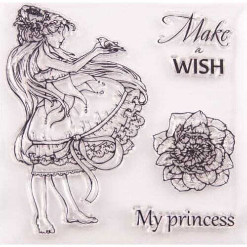 T3040 Silicone Clear Stamps for Scrapbooking character Decoration Embossing Folder Craft Rubber Stamp Tools New