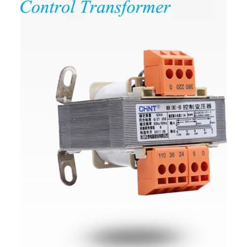 Control Power Transformer With 220V/380V Input Voltage / 36V 24V 12V 6V Output Voltage NDK(BK)-50VA