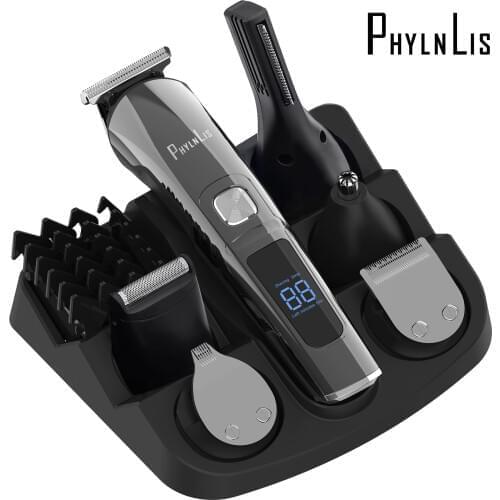 Hair Clippers Men Cordless Electric Trimmer Kit Professional Beard/Body Grooming Shaver Family Barber PhylnLis 8688