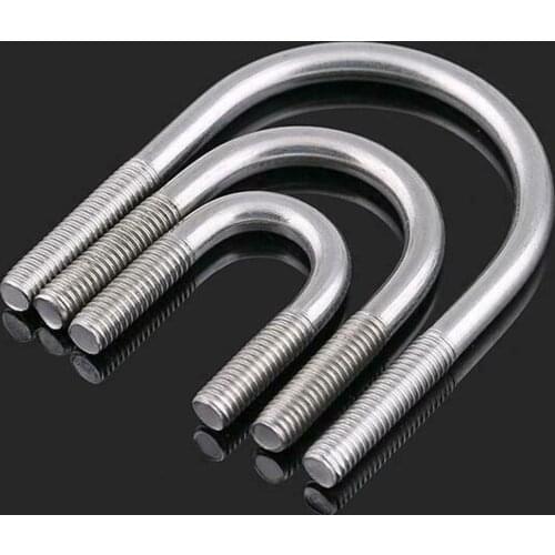 M6 M8 M10 M12 304 stainless steel U-bolt / U-shaped tube fixed buckle clamp tube
