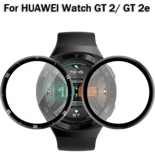 2pcs Tempered Film For Huawei Watch GT 2e 46mm Screen Protectors For Huawei Watch GT2 42 46mm Protective Film Not Tempered Glass
