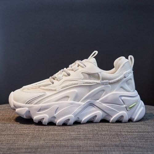 Heighten Shoes Women Lace Up Comfort Women Running Shoes Chaussure Femme Platform Shoes Thick Bottom Women Sneakers