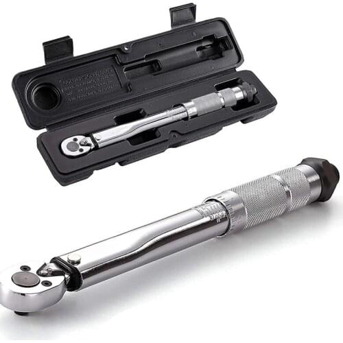 1/4 3/8 1/2 Torque Preset Torque Wrench Drive Tool 5-210 Nm Positive Negative Two-way Adjustment Spanner Auto Repair Hand Tools