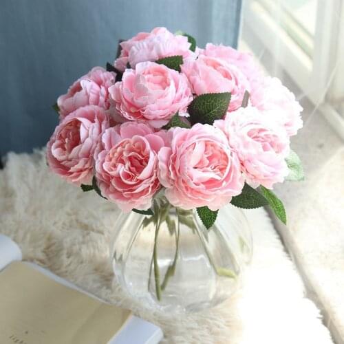 1 artificial rose flower artificial flower artificial bouquet family party wedding decoration