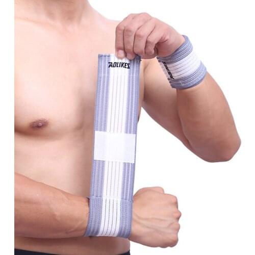 1PCS Nylon 40cm Elastic Bandage Hand Sport Wristband Gym Support Wrist Brace Wrap carpal tunnel 7 Color