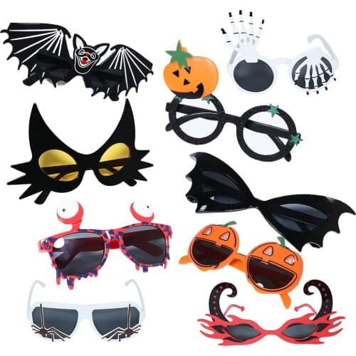 1pc Halloween Decoration Glasses Party Horns Clow Pumpkin Skull Photo Props Holiday Gifts Festival Accessories Party Supplies