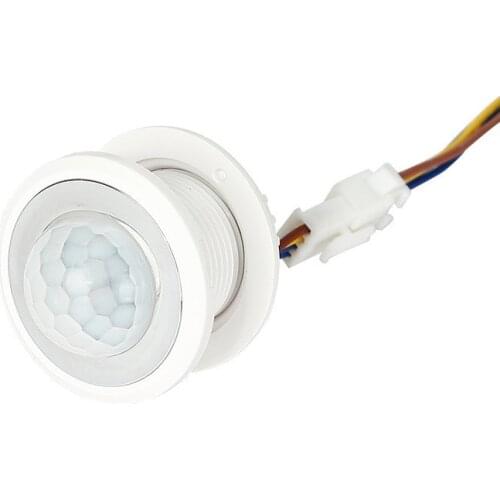 2020 26mm LED PIR Detector Infrared Motion Sensor Switch with Time Delay Adjustable Light Dark