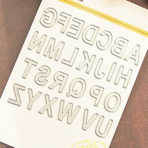 2x1.5cmx26 26 letters Cutting dies metal crafts paper die-cutting /DIY embossing Easter and New Year Scrapbooking