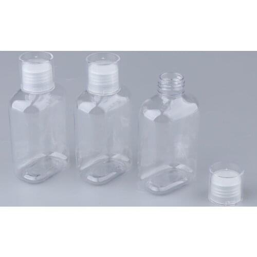 3x 150mL Empty Travel Lotion Shampoo Bottle Refillable Container