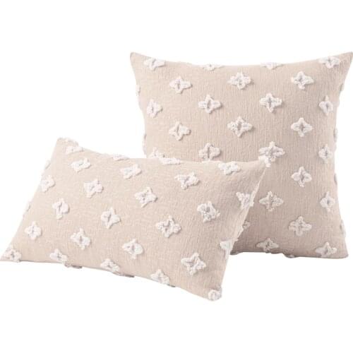 45x45cm Square Pillowcase Nordic Jacquard Star Throw Cushion Covers Solid Colour Sofa Bed Pillow Covers Living Room Decoration