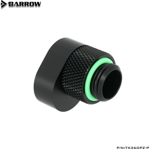 BARROW POM Material ‘G1/4 ’360 Rotary Offset Connector Suitable for Adjustment Connection Less Than 6mm Adapter Male to Famale