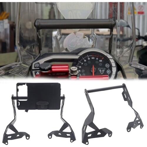 FOR Triumph Tiger 800 Tiger800 XCX / XRX 2016 2017 Motorcycle Front Mid Navigation Bracket GPS Mobile Phone Charging