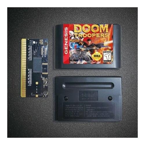 Doom Troopers - 16 Bit MD Game Card for Sega Megadrive Genesis Video Game Console Cartridge
