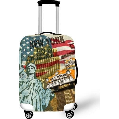 Elastic Luggage Protective Cover Case For Suitcase Protective Cover Trolley Cases Covers 3DTravel Accessories Racing car Pattern