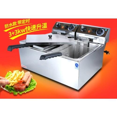 Electric Deep Fryers Commercial electric deep frying pan machine oil French fries chicken platoon NEW