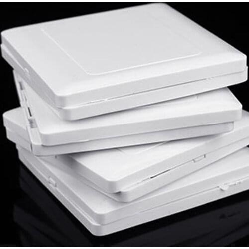 Electric Wall Switch Socket Blank Cover Panel Whiteboard ABS Outlet Plate Bezel Tool 86x86mm M89B