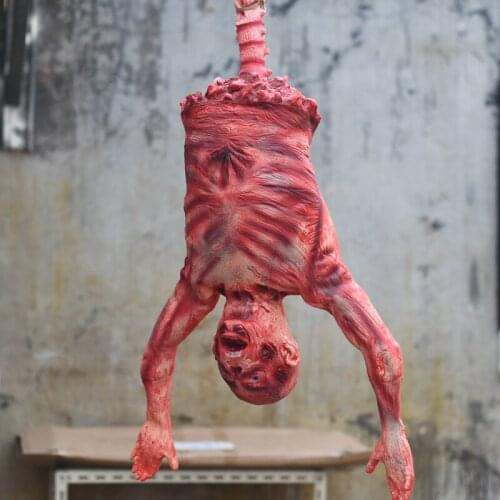 Halloween Part Decoration Halloween Hanging Ghost Festival Room Escape Terror Peeling Corpse Haunted House Ornament Props