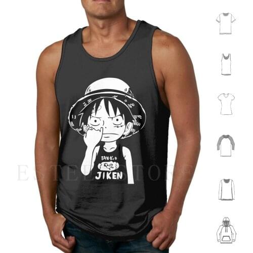 Luffy Picking Nose Tank Tops Vest Sleeveless Meme Cute Nose Luffy Strawhat Pirate Captai Monkey D Luffy Ace King Of The