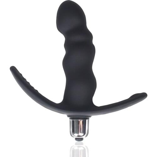 Medical Silicone Battery Anal Vibrator Prostate Massager Butt Plug Vibrator Beads Erotic Sex Toys for Gay Man Women Couples