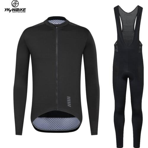 2022 New Pro Cycling Jersey Set Long Sleeve Mountain Bike Cycling Clothing Breathable MTB Bicycle Clothes Wear Suit for Mans