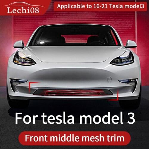 Front mesh trim for Tesla model 3 accessories/car 2016-2021 accessories model 3 tesla three tesla model3 accessoires tesla 3