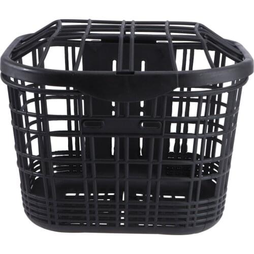 Practical Bike Basket Front Handlebar Basket Mountain Bike Road Bicycle Basket with Cover Cycling Accessory Black Hot Sale