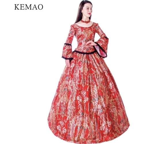 Princess Renaissance Costume Womens Dress Outfits Party Costume Masquerade /Ball Gown Court Formal party dress