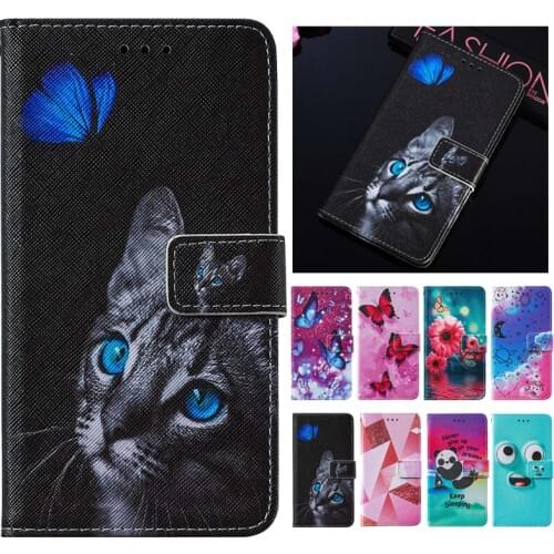 Luxury Leather Flip Case Flower Cat Panda Butterfly Wallet Phone Case For VIVO Y11 Y12 Y15 Y17 Y3 U10 Case Cover Coque Fundas