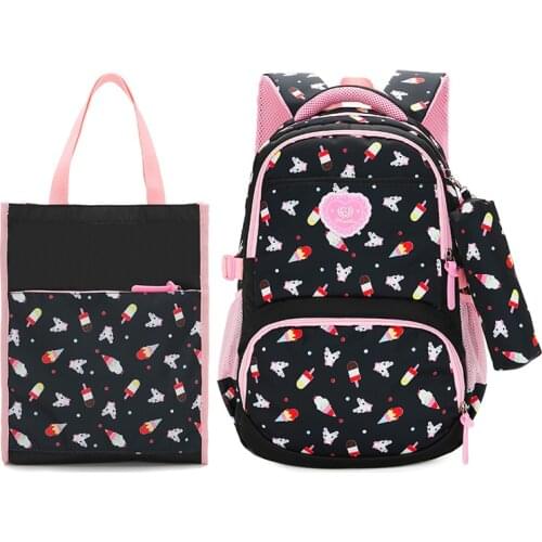 School Bags for Teenagers Girls Schoolbag Large Capacity Boys Printing School Backpack Set Rucksack Bagpack Kids Cute Book Bags