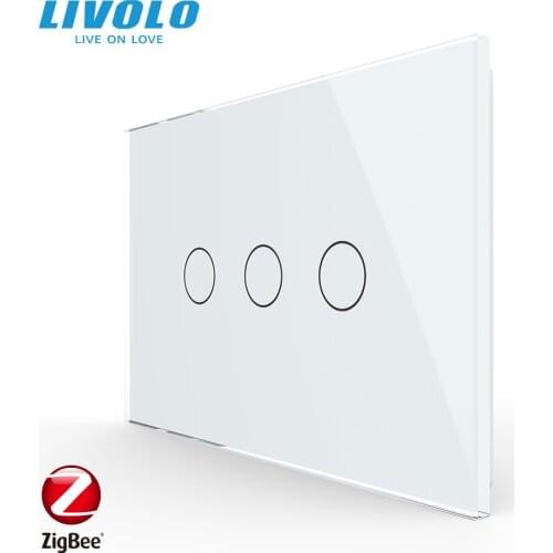 Livolo US Standard Smart Wifi Zigbee Wall Touch Light Switch,Wireless APP Control,Google Home,Alexa Voice Devices,Timer Function